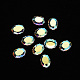 Cabuchones de vidrio transparente ovalada MRMJ-T009-123A-1