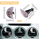 OLYCRAFT 4pcs Moon Natural Stone Car Air Vent Clips Gemstone Car Vent Clips Quartz Crystals Car Vent Clips Moon Stones Car Accessories with Copper Wire for Car Air Vent Accessory - 4 Style AJEW-PH00496-02-2