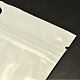 パールフィルムpvcジップロックバッグ  再封可能な包装袋  ハングホール付き  トップシール  長方形  ホワイト  26x16cm X-OPP-L001-02-16x26cm-2
