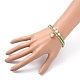 Verre à facettes perles bracelets extensibles BJEW-JB05488-03-5