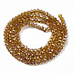Chapelets de perles en verre électroplaqué EGLA-R048-2mm-24-2