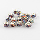 Large Hole Printed Acrylic European Beads OPDL-R114-02A-1