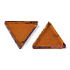 ガラスカボション  モザイクタイル  家の装飾やdiyの工芸品  三角形  サドルブラウン  12x14x3~4mm  約136個/88g GLAA-Q086-01C-3