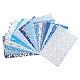 Tessuti per trapuntatura cuciti in misto cotone stampato DIY-WH0119-01-1