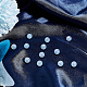 Benecreat abs プラスチック模造真珠ビーズ  ABカラーメッキ  ラウンド  ホワイト  7.5~8mm  穴：1.8mm  24個/箱 KY-BC0001-30-5
