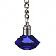 Porte-clés en verre à facettes en forme de diamant KEYC-F032-A01-2