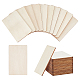 カスタム木製空白の名刺  長方形  モカシン  8.6x5.4x0.25cm DIY-WH0283-52-1