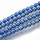 Electroplated Non-magnetic Synthetic Hematite Beads Strands G-S365-015E-2