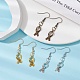 3 Pair 3 Color Alloy Dangle Earrings with 304 Stainless Steel Pins EJEW-JE05484-2