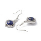 Boucles d'oreilles pendantes vase lapis lazuli naturel EJEW-A092-01P-05-4