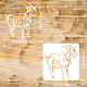 FINGERINSPIRE Goat Stencil for Painting 30x30cm Reusable Goat Pattern Stencil Sheep Drawing Stencil Farm Animal Decoration Stencil for Painting on Paper DIY-WH0172-868-2