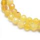 Chapelets de perles en opale jaune naturelle G-E411-38-4mm-3