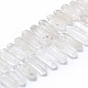Granos de cristal de cuarzo natural hebras G-F715-052-2