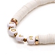 Bracelets élastiques faits à la main de perles heishi en pâte polymère BJEW-JB05306-02-2