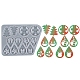 Moules en silicone pendentif bricolage thème de noël DIY-I102-01-1