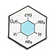 Alfileres de esmalte de geometría molecular química JEWB-F024-05C-1