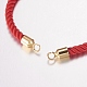 Création de bracelets à cordon torsadé en nylon X-MAK-F019-01G-3