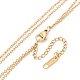 Word Please Return New York 520 and Curved Bar Pendant Multi Layered Necklace STAS-D184-04G-4