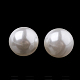 環境に優しいプラスチック模造真珠ビーズ  高い光沢  グレードA  穴がないビーズ  ラウンド  貝殻色  4mm MACR-S277-4mm-E-2