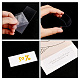 AHANDMAKER 500 pcs Clear Plastic Tags for Protecting Shelf Label Plastic Tags Shelf Label Holders Price Tag Paper Label Holders for Storage Bins and Shelves(2.9 x 1.25 Inch) KY-WH0004-13-4
