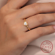 Anello da dito con cuore in opale sintetico melata FM4105-5-2