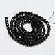 Natural Black Spinel Beads Strands G-E366-07-4mm-3
