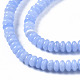 Синтетические синие кружевные бусины из агата G-S366-104-3