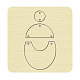 木材切断ダイ  鋼鉄で  DIYスクラップブッキング/フォトアルバム用  装飾的なエンボス印刷紙のカード  幾何学的模様  10x10x2.4cm DIY-WH0169-63-1