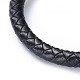 Bracelets tressés avec cordon en cuir réglable BJEW-JB04439-01-2