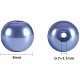 Pandahall Elite ca. 400 Stück 6mm winzige Satin Glanz Glas Perle Perle Runde lose Abstandsperlen für Schmuck machen Kornblume blau HY-PH0001-6mm-015-3