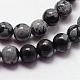 Naturschneeflocke Obsidian Perlen Stränge G-N0186-01-2mm-3