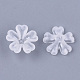 5-petal transparente Acryl Perlenkappen FACR-T001-05-2