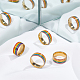 Unicraftale 4 pz 4 anelli di barretta di orgoglio di stile RJEW-UN0001-21G-2