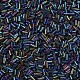 Perles de clairon en verre de couleurs métalliques SEED-N005-001-D04-3