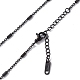 304 collar de cadena de eslabones de columna de acero inoxidable para hombres y mujeres NJEW-K245-019C-2