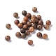 Perles de bois de santal naturelles WOOD-F008-02F-1