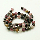 Natural Tourmaline Beads strands G-C068-8mm-8-2
