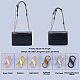 Pandahall 7 colori 14 pezzi fibbie metalliche regolabili per borsa con tracolla a catena FIND-PH0002-89-4