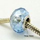 Faceted AB Color Glass European Rondelle Beads Fit European Charm Bracelets X-GPDL-H006-2-2