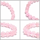 Cuarzo natural rosa de abalorios pulseras del estiramiento B072-1-3