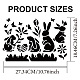 MAYJOYDIY US 1Pc Easter PET Hollow Out Drawing Painting Stencils DIY-MA0003-40E-2