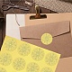 34 foglio di adesivi mandala autoadesivi in lamina d'oro in rilievo DIY-WH0509-015-6
