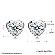 Exquisite 925 Sterling Silver Cubic Zirconia Stud Earrings EJEW-BB20047-7