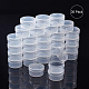 BENECREAT 30 PACK 7ml/0.23oz Round Clear Plastic Bead Storage Containers Box Case with Flip-Up Lids for Items CON-BC0004-18-4