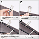 SUPERFINDINGS 60Pcs 2 Style Heat Cable Roof Clips Aluminum Roof Cable Clips Cable Spacers Platinum Roof Clips and Spacers Set Cable Wire Clips Gutter Clips Outdoor Cable Clips AJEW-FH0002-22-2