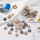 NBEADS 30 Sets Alloy Flower Snap Buttons FIND-NB0003-64-4