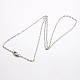 Trendy Unisex 304 Stainless Steel Cable Chain Necklaces NJEW-M046-C-02-2