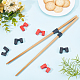 GORGECRAFT 20 Pieces Chopstick Helper Reusable Training Chopsticks Plastic Connector for Many Age Beginner Trainers Learner Tableware Accessories KY-GF0001-23-4