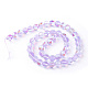 Synthetic Moonstone Beads Strands G-R375-6mm-B02-2