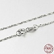 Trendy Rhodium Plated 925 Sterling Silver Chain Necklaces STER-M050-B-19-2